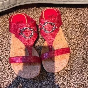 Summer red Impo sandal